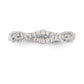 14k White Gold Real Diamond Wedding Band