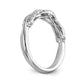 14k White Gold Real Diamond Wedding Band