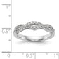 14k White Gold Real Diamond Wedding Band
