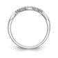 14k White Gold Diamond Wedding Band