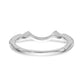 14k White Gold Diamond Wedding Band