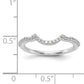 14k White Gold Diamond Wedding Band