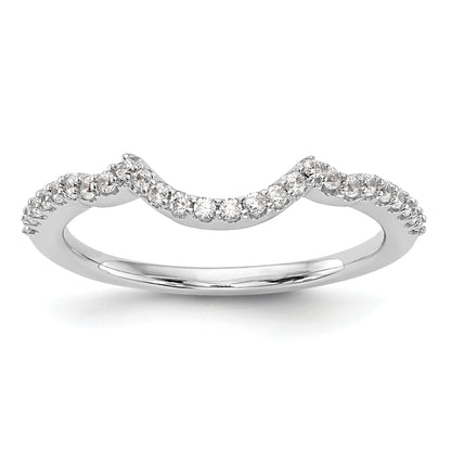 14k White Gold Diamond Wedding Band