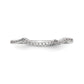14kw Diamond Contoured Wedding Band