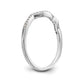 14kw Diamond Contoured Wedding Band