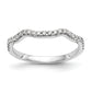 14kw Diamond Contoured Wedding Band