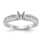 14K White Gold Simulated Diamond Engagement Ring