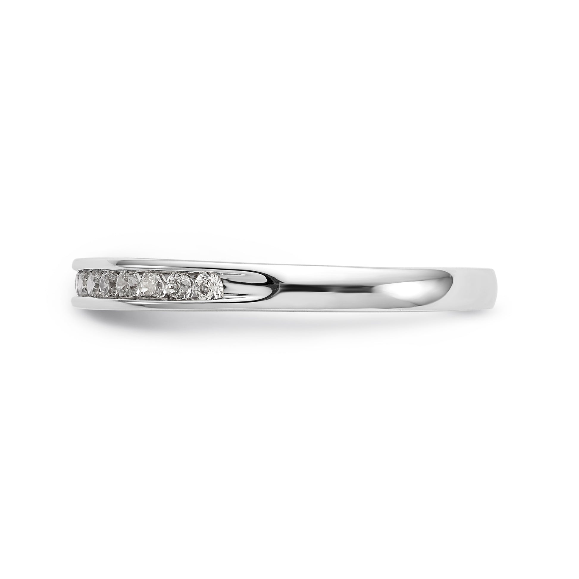 14K White Gold Simulated Diamond Engagement Ring
