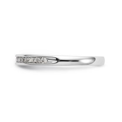 14K White Gold Simulated Diamond Engagement Ring