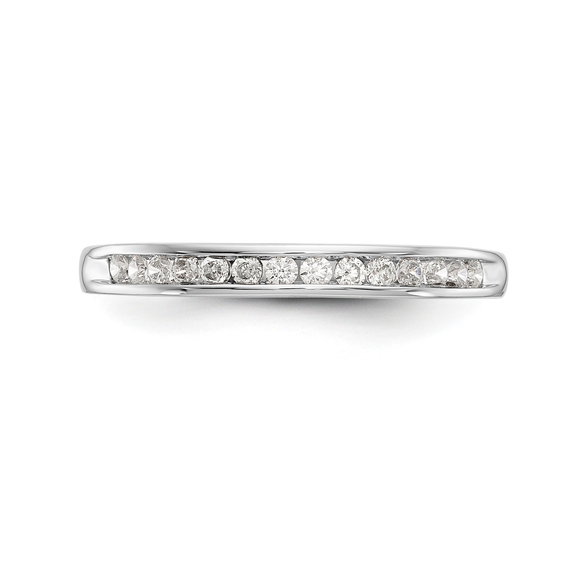 14K White Gold Simulated Diamond Engagement Ring