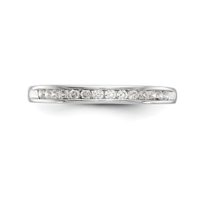 14K White Gold Simulated Diamond Engagement Ring
