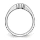 14k White Gold Diamond Wedding Band