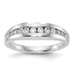 14k White Gold Diamond Wedding Band