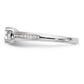 14K White Gold Simulated Diamond Engagement Ring