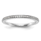 14k White Gold Diamond Wedding Band