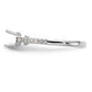 14K White Gold Simulated Diamond Engagement Ring