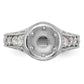 14K White Gold Simulated Diamond Engagement Ring
