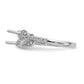 14K White Gold Simulated Diamond Engagement Ring
