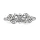 14K White Gold Simulated Diamond Engagement Ring