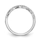14k White Gold Diamond Wedding Band