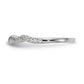 14k White Gold Diamond Wedding Band