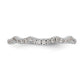 14k White Gold Diamond Wedding Band