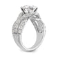 14K White Gold Simulated Diamond Engagement Ring