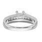 14K White Gold Simulated Diamond Engagement Ring