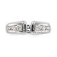14K White Gold Diamond Peg Set Engagement Ring