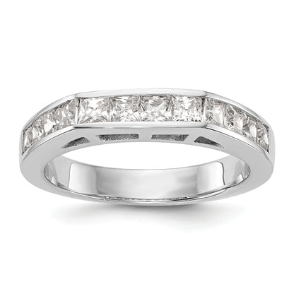14k White Gold Diamond Wedding Band