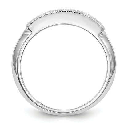 14k White Gold Diamond Wedding Band