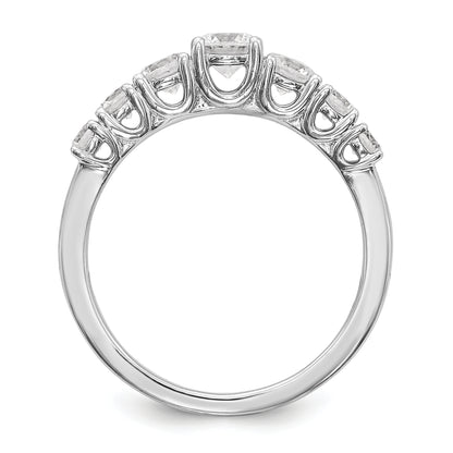 14K White Gold Simulated Diamond Engagement Ring