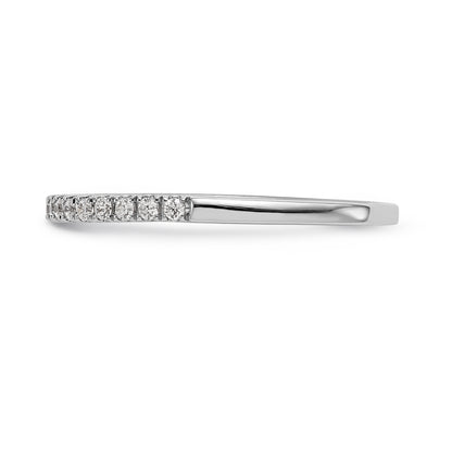 14k White Gold Diamond Wedding Band
