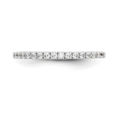 14k White Gold Diamond Wedding Band
