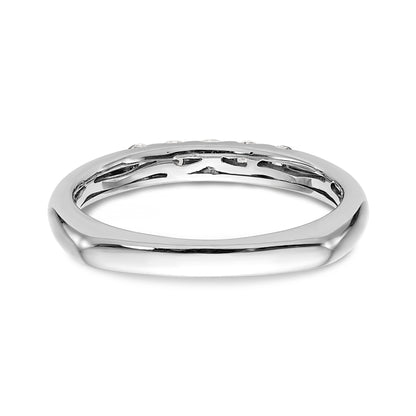 14K White Gold Diamond Wedding Band