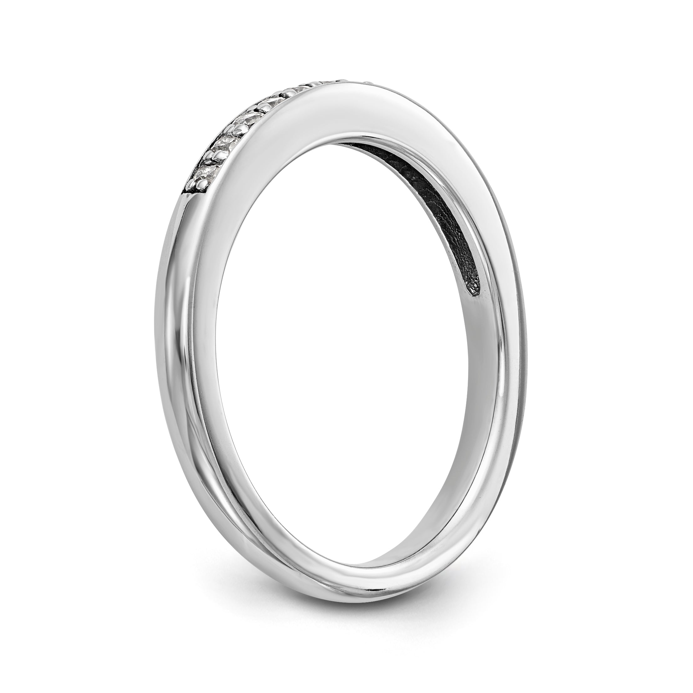 Goldia Winshell 14K White Gold Diamond Wedding Band | Goldia.com