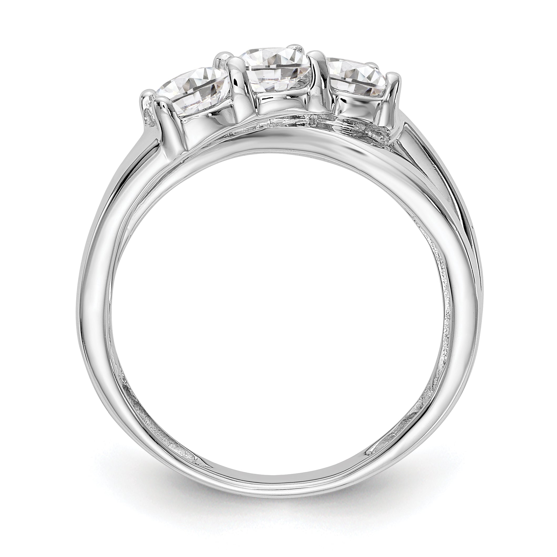 Goldia Winshell 14K White Gold 3-Stone Diamond Engagement Ring | Goldia.com