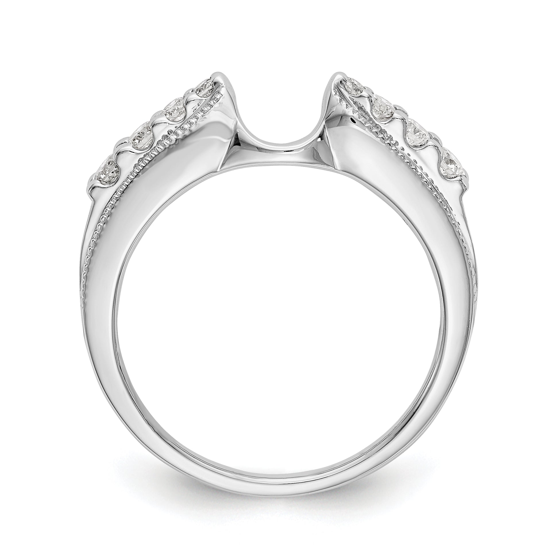14K White Gold Diamond Wrap