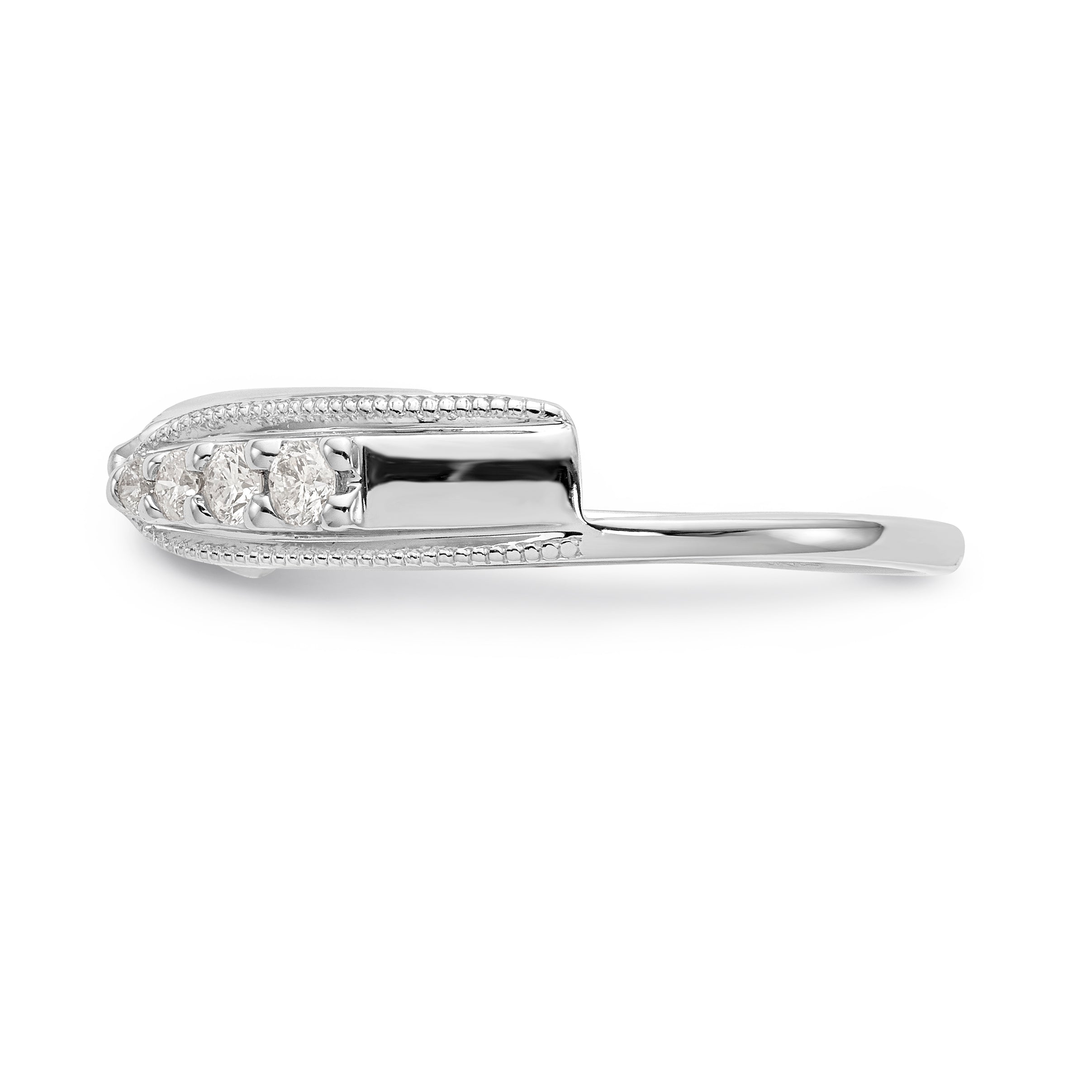 14K White Gold Diamond Wrap