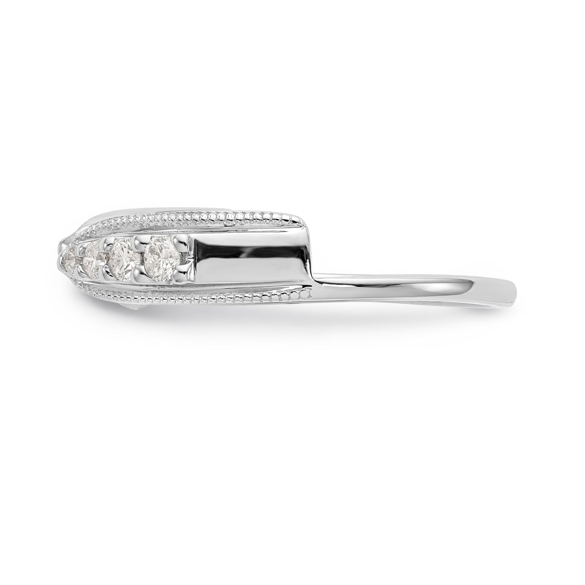 14K White Gold Diamond Wrap