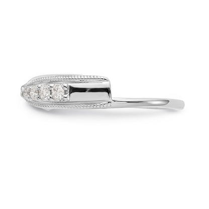14K White Gold Diamond Wrap