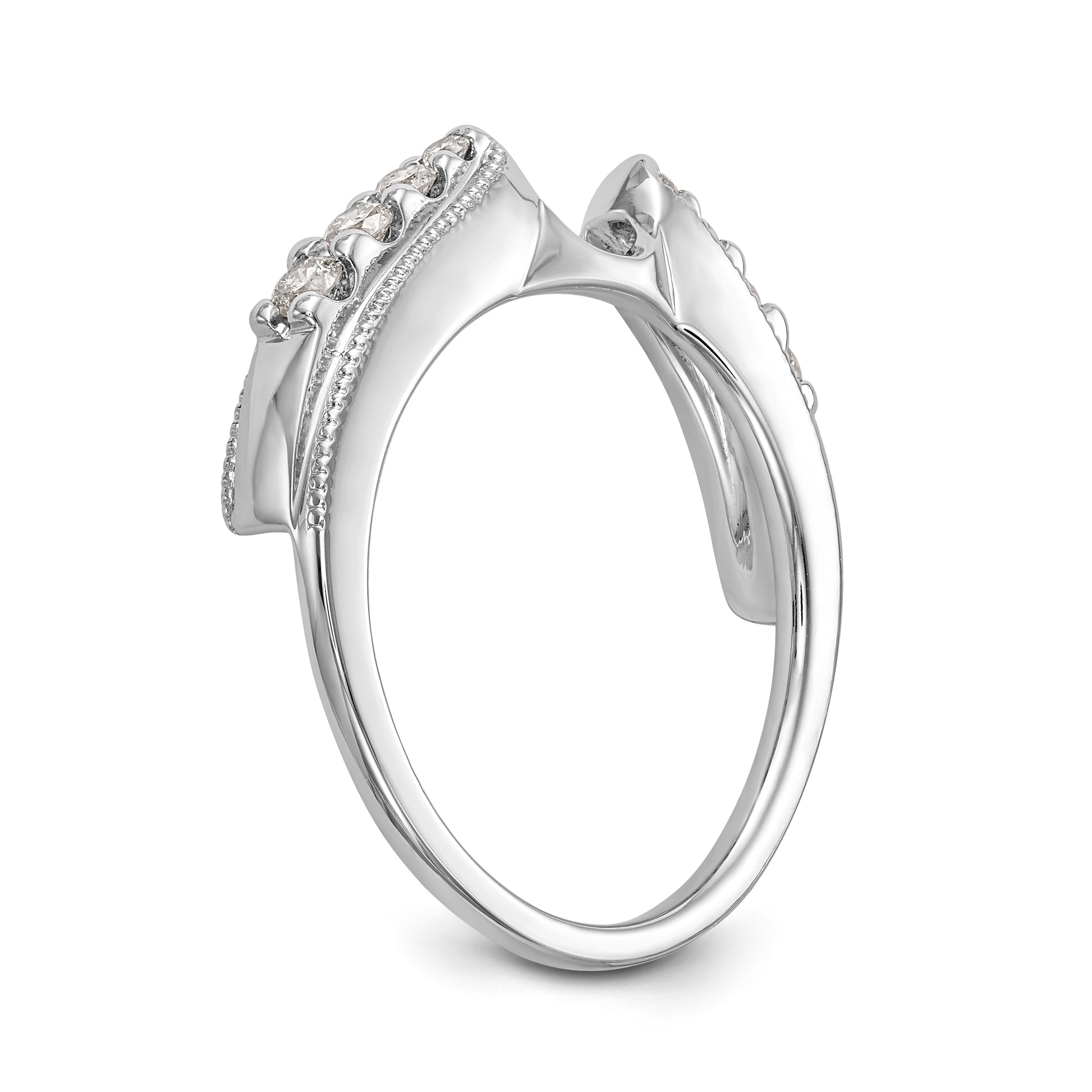14K White Gold Diamond Wrap