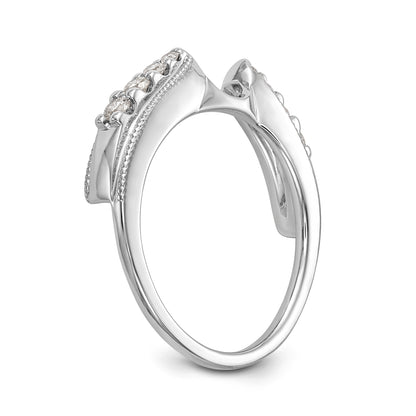 14K White Gold Diamond Wrap