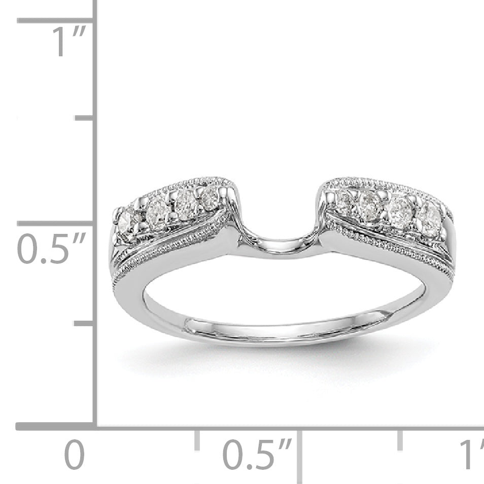 14K White Gold Diamond Wrap