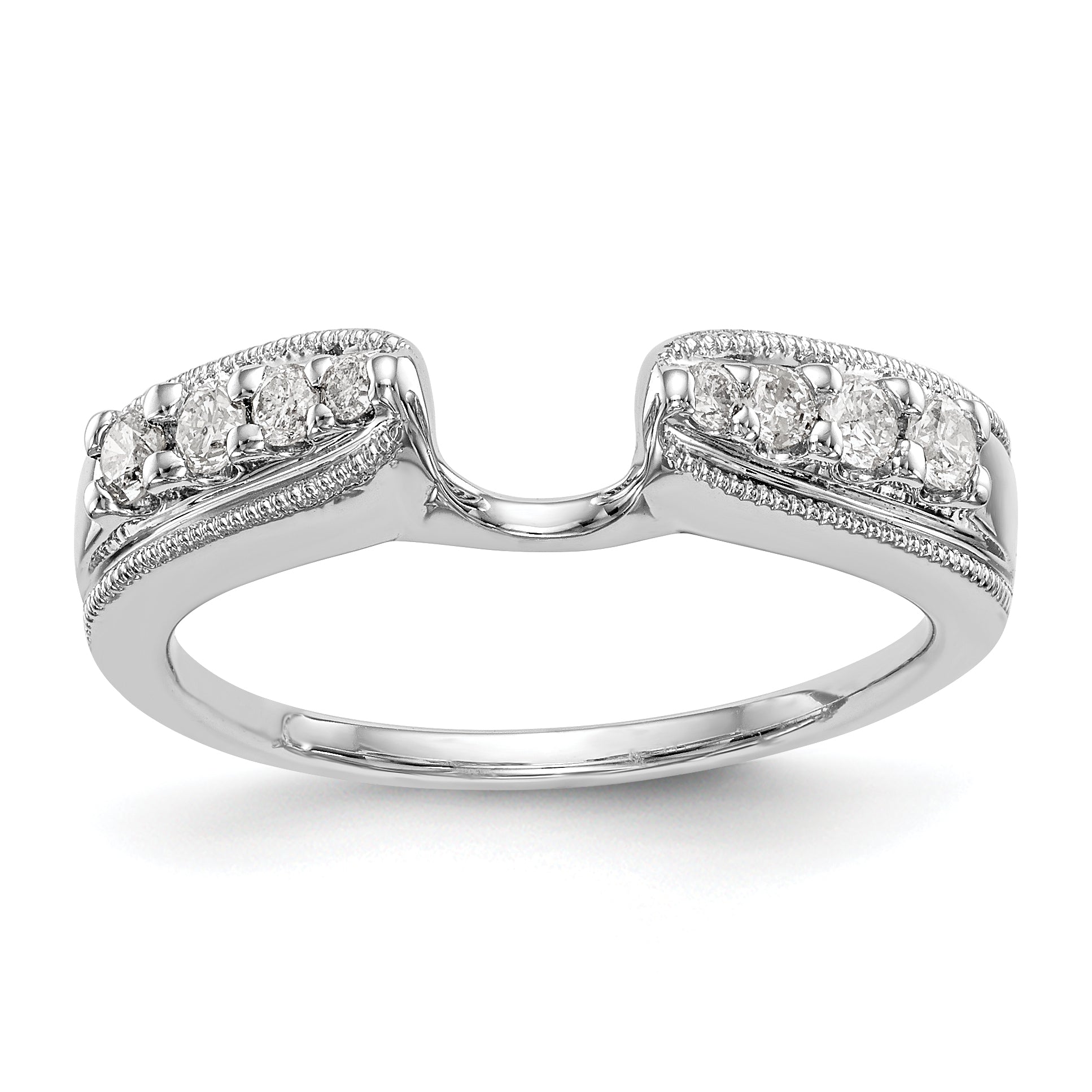 14K White Gold Diamond Wrap