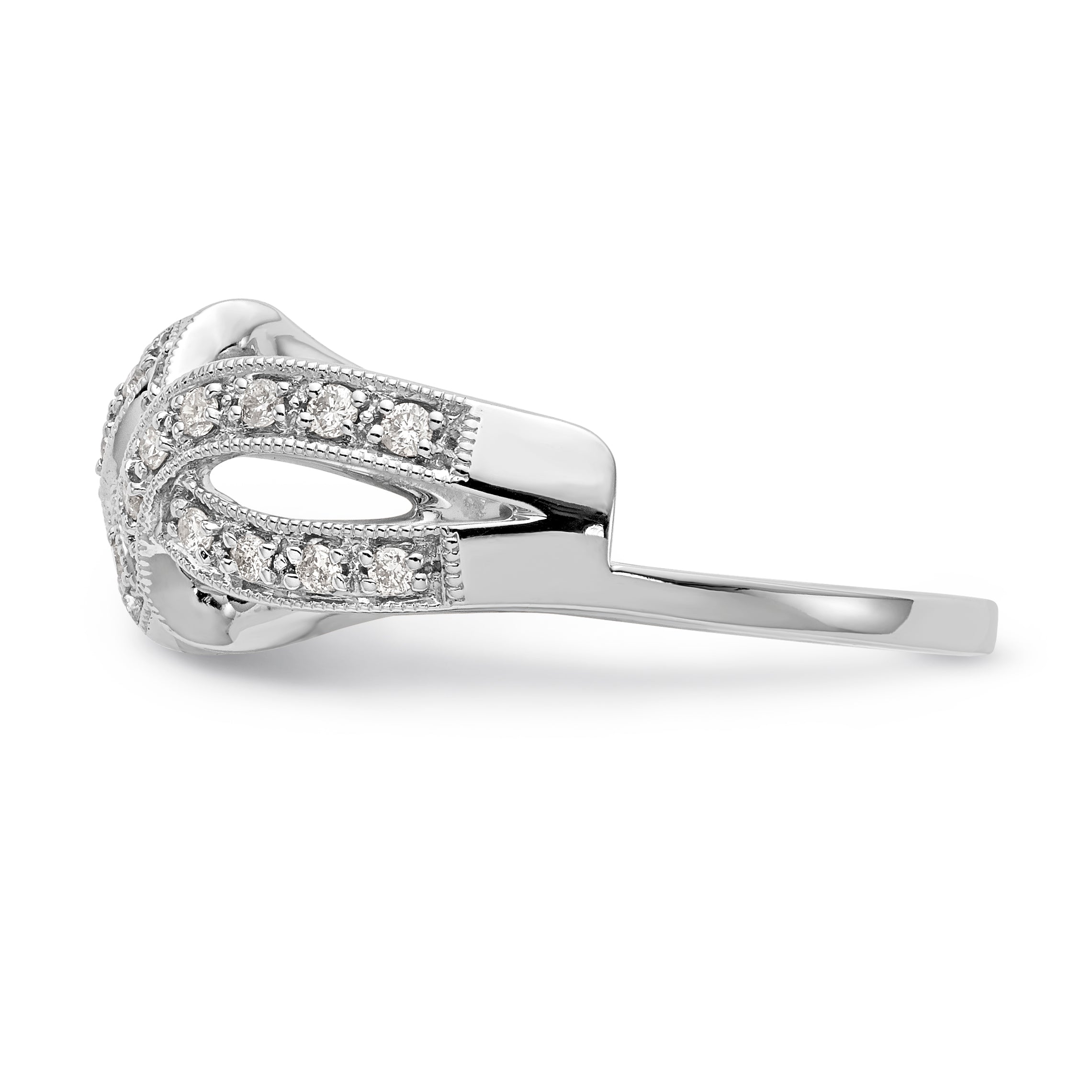 14K White Gold Diamond Wrap