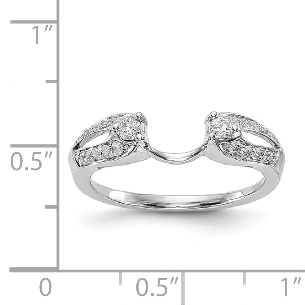 14K White Gold Diamond Wrap