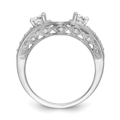 14K White Gold Diamond Wrap