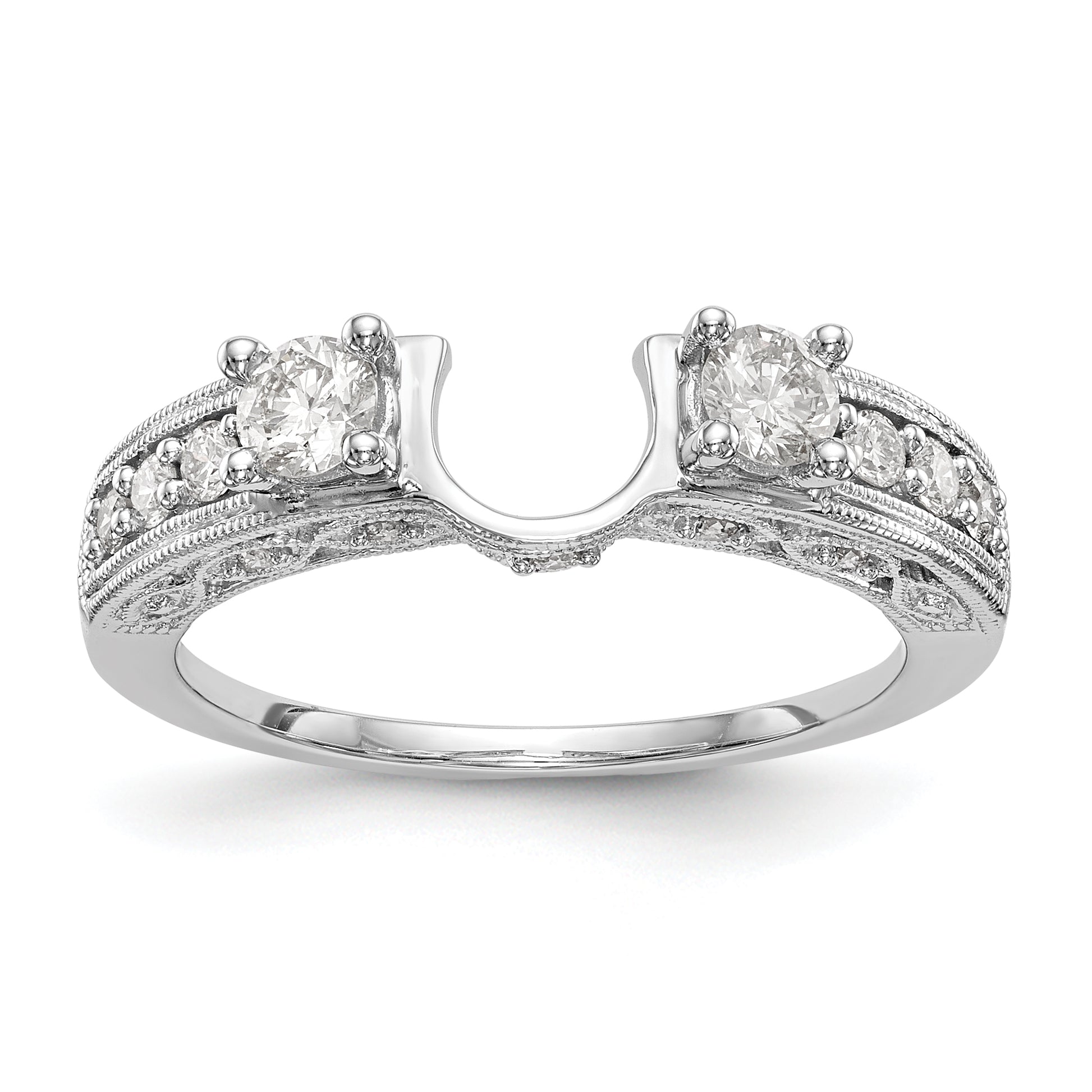 14K White Gold Diamond Wrap