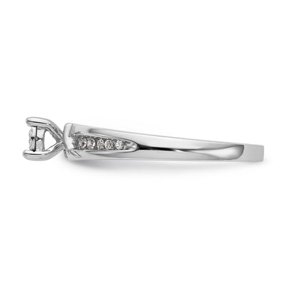 14K White Gold Complete Diamond Trio Engagement Ring